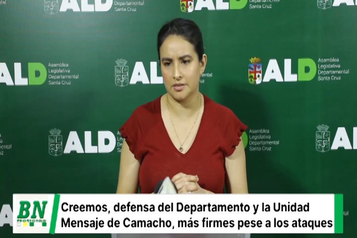 Lee más sobre el artículo Aguirre: “En Creemos, tenemos como directrices en nuestro proyecto político, la defensa del departamento de Santa Cruz y la unidad”