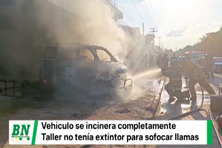 Lee más sobre el artículo Bomberos municipales lograron mitigación de incendio de vehículo en un taller