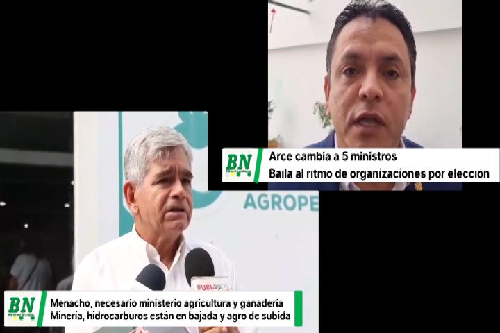 Lee más sobre el artículo Arce cambia a 5 ministros, Menacho pide uno de Agricultura y Ganaderia, oposición ve sólo maquillaje