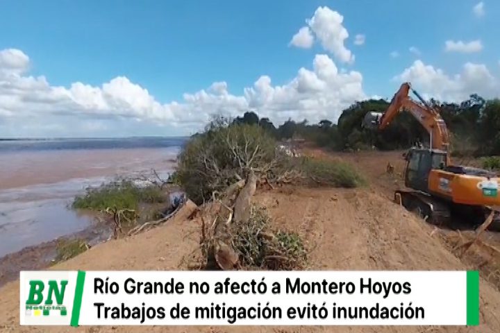 Lee más sobre el artículo Montero Hoyos: Trabajos de mitigación resisten crecida de río Grande
