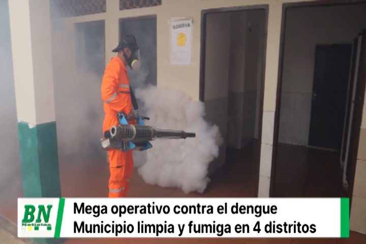 Lee más sobre el artículo Municipio cruceño trabaja en la prevención del dengue y despliega su personal de fumigación a las escuelas